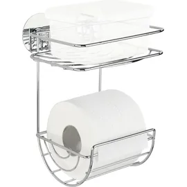 Wenko Toilettenpapierhalter mit Ablage Turbo-Loc