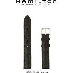 Hamilton Leder Boulton Band-set Leder-schwarz-16/16 H690.133.101 - schwarz