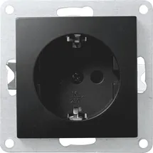 McPower Schutzkontakt-Steckdose McPower ''Flair'' 250V~/16A,UP,Einsteckschutz,matt schwarz