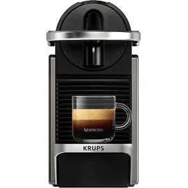 Krups Nespresso Pixie Redesign Kapselmaschine Titan/Schwarz