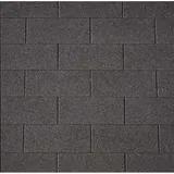 COLIBRI Rechteck-Dachschindeln 80 x 33,6 cm Schwarz