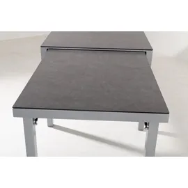 Gardissimo Faro Ausziehtisch 160-260 x 90 x 76 cm Silber