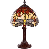 Birendy Tischlampe  Tiffany Libelle groß Tiff157 Motiv Lampe Dekorationslampe