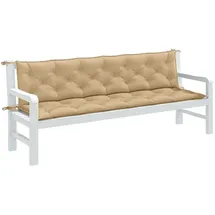 vidaXL Gartenbankauflage 200 x 50 x 7 cm melange beige 2 St.
