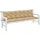 vidaXL Gartenbankauflage 200 x 50 x 7 cm melange beige 2 St.