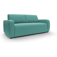 Duna Schlafsofa mit 20 cm Matratze aus wasserfestem Stoff T03 195 cm (mat. 140x197) grün