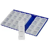 Tablettenbox/Dosierer für 1 Woche, pro Tag 4 große Fächer
