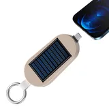 Solar Powerbank, Solar Schlüsselanhänger Handy Ladegerät, 3000 Mah Schlüsselanhänger, Tragbare Mobile Solar-Powerbank, Typ C Schlüsselanhänger, Telefon-Tablet-Schlüsselanhänger-Ladegerät Solarenergie