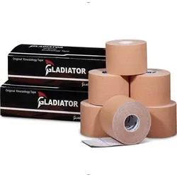 Wasserdichtes und elastisches Kinesio-Tape beige 6 Rollen beige No Size