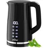 Homelux Wasserkocher Edelstahl 2200W Wasserkocher Elektrischer 1.7 L Teekocher mit Temperaturwahl 40-100°C Doppelwand