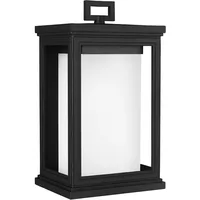 Elstead Lighting Außenleuchte Wandlampe Vintage Laterne Stahl Schwarz H