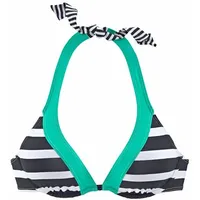 KangaROOS Bikini-Top Damen Schwarz/Weiß 36 Cup D