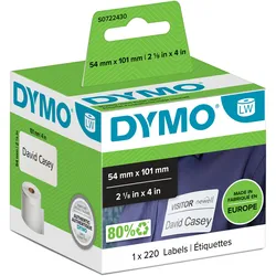 DYMO LW Versandetiketten Authentisch 99014 S0722430 Selbsthaftend Schwarz auf Weiß 54 x 101 mm 220 Etiketten