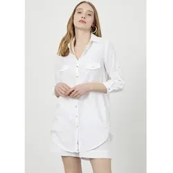 Just Like You  Blusen Übergroßes Langarmshirt  in Weiss, DE 38