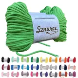 Makramee Garn 5mm x 100m Baumwollschnur Perfekt für DIY, Garn für Makramee-Schnur über 50 Farben Oeko-TEX Zertifiziert - Baumwollkordel, Baumwollgarn mit Polyesterkern