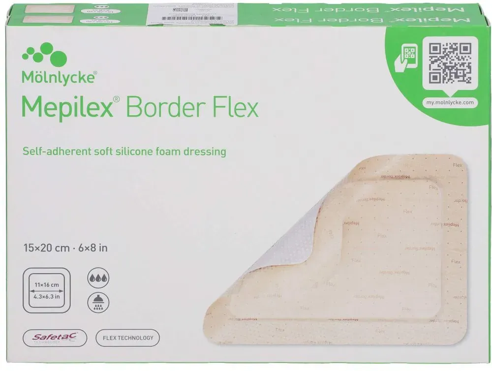 MEPILEX Border Flex Schaumverb.haft.15x20 cm 10 St
