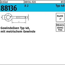 F. REYHER Nchfg. GmbH & Co. KG Gewindeöse M6x20 Edelstahl A2 blank