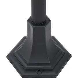 QAZQA Wegeleuchte Kunststoff 122 cm 1x E27 schwarz