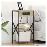 vidaXL Nachtschrank 2 pcs 41 x 31 x 76 cm Beige