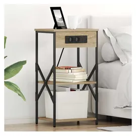 vidaXL Nachtschrank 2 pcs 41 x 31 x 76 cm Beige