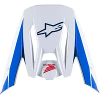 Alpinestars SM5 Helmschirm, weiss-rot-blau