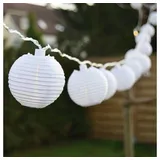 FHS International LED LAMPION PARTYLICHTERKETTE 5m WARMWEIßE LEDs 20er LICHTERKETTE LAMPIONS