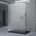 Walk-In-Dusche 100 x 200 cm satiniert