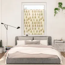 Lichtblick Fensterfolie selbstklebend, Sichtschutz, Golden Drops - Gold B/L: ca. 100x130 cm