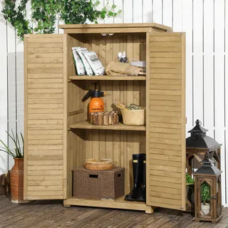 Outsunny Gartenschrank Holz
