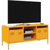 vidaXL TV-Schrank Senfgelb 101,5x39x43,5 cm Kaltgewalzter Stahl