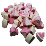 marshmellow Speck Herzen mit süßem Vanille Erdbeer Geschmack 125g