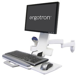 Ergotron Combo Arm Serie 200 weiss fuer LCD bis 24 Zoll (45-230-216)
