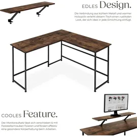 Tectake Eckschreibtisch Melrose Eiche / Braun