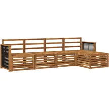 vidaXL Gartenlounge Outdoor-Sofagarnitur Natur