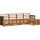 vidaXL Gartenlounge Outdoor-Sofagarnitur Natur