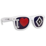 Blueprint Cologne Hamburger SV Sonnenbrille HSV Fanbrille verschiedene Varianten (I Love Weiß)