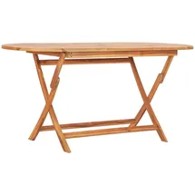 vidaXL Gartentisch Klappbar 160 x 80 x 75 cm Braun