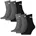 Short Crew Sportsocken 6-Pack grau mix 47-49
