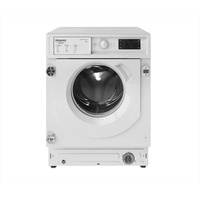 HOTPOINT eingebaute Bullauge Waschmaschine BIWMHG71483EU - 7KG - Induktionsmotor - Breite 60cm - Klasse D - 1400 U / min - Weiß