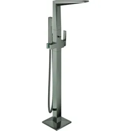 Grohe Allure Brilliant Private Collection Einhand-Wannenbatterie, inklusive Brauseset, Bodenmontage, Rändelstruktur, Ausladung 270mm, 24422AL0, Farbe: hard graphite gebürstet