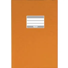 Herma Heftumschlag mit Baststruktur orange Kunststoff DIN A4