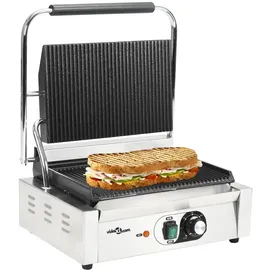 vidaXL Doppelter Gerillter Panini-Grill 3600 W 57x30,5x20 cm