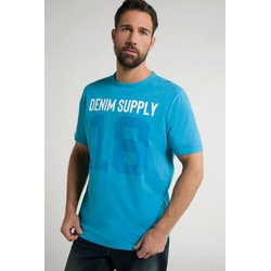 JP1880 T-Shirt T-Shirt Vintage-Look Halbarm blau XXL