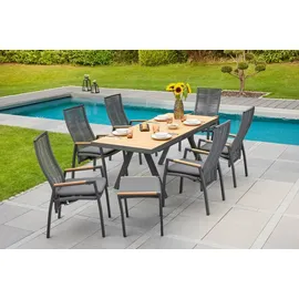 LC Garden Diwo Gartenstuhl 63 x 57 x 107 cm grau 1 St.
