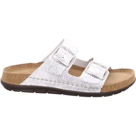 ROHDE Damen Pantolette gemusterter Zweiriemer mit Schnalle Rodigo-D 5872, Größe:38 EU,