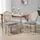 Homcom Esszimmerstühle 2er Set Küchenstuhl mit Rattan-Rückenlehne, Leinenoptik, Gepolsterter Polsterstuhl im Französischen Stil, für Wohnzimmer, Esszimmer, Stühle, Esszimmerstühle, Vierfußstühle