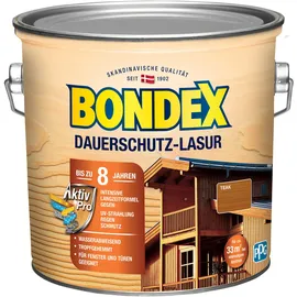 Bondex Dauerschutz-Lasur 2,5 l teak seidenglänzend