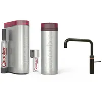 Quooker mit Reservoire PRO3 und CUBE kochend Wasserhahn (Fusion Square, Gunmetal)