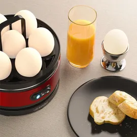 Arendo Eierkocher Edelstahl, Warmhaltefunktion, Härtegrad einstellbar, für 7 Eier,