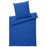 ELEGANTE Smooth Musselin Ultramarin 135 x 200 cm + 80 x 80 cm